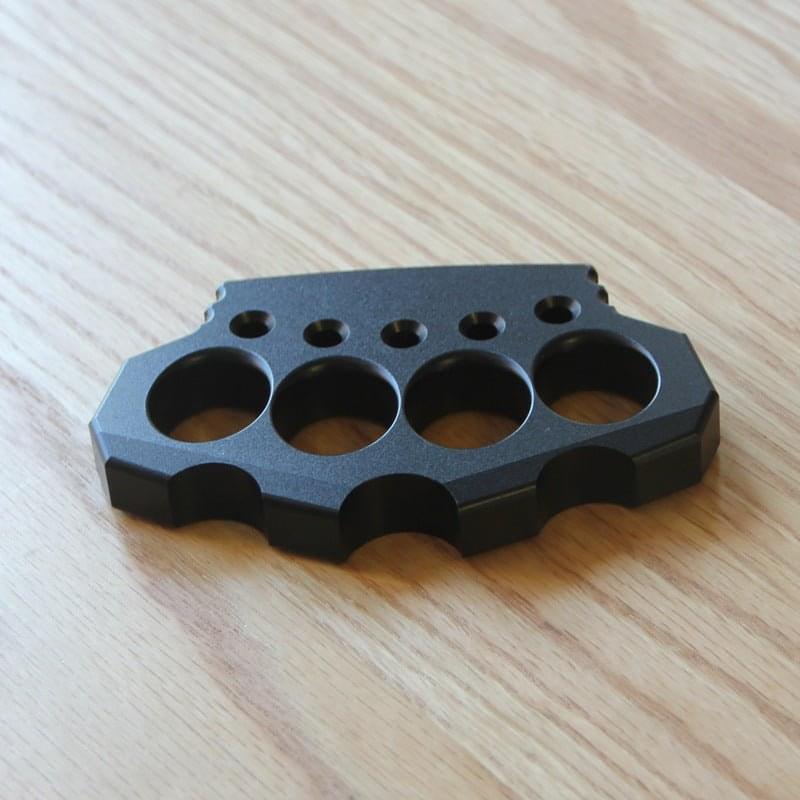 Aerospace Aluminum Alloy Ultra-Thick 15mm Four Finger Knuckle - Black Oxide