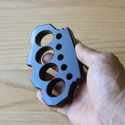Aerospace Aluminum Alloy Ultra-Thick 15mm Four Finger Knuckle - Black Oxide