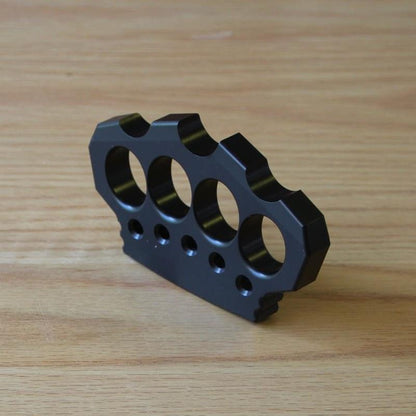 Aerospace Aluminum Alloy Ultra-Thick 15mm Four Finger Knuckle - Black Oxide
