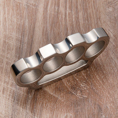 304 Stainless Steel Four Finger Knuckle Duster - Polished Classic EDC