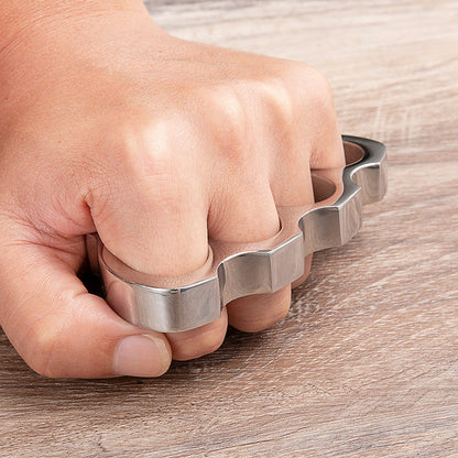 304 Stainless Steel Four Finger Knuckle Duster - Polished Classic EDC