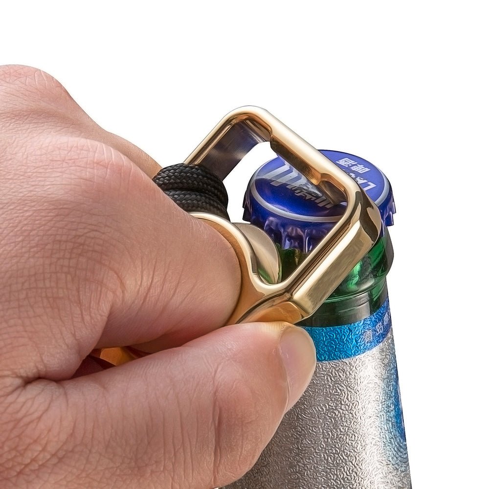 Brass Knuckles Ring | Single Finger Knuckle Duster Self Defense - Bottle Opener Tactical Knuckles