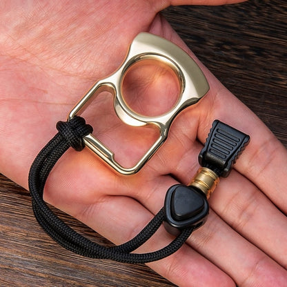 Brass Knuckles Ring | Single Finger Knuckle Duster Self Defense - Bottle Opener Tactical Knuckles