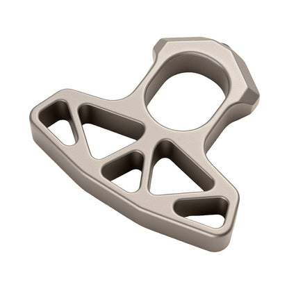 304 Stainless Steel Stonewash Knuckle with Ceramic Glass Breaker - Single Finger EDC