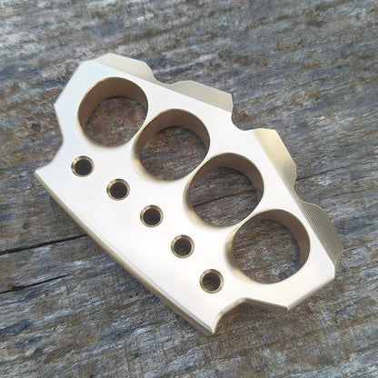 H-59 Brass Ultra-Thick 15mm Four Finger Knuckle - Premium CNC 560g