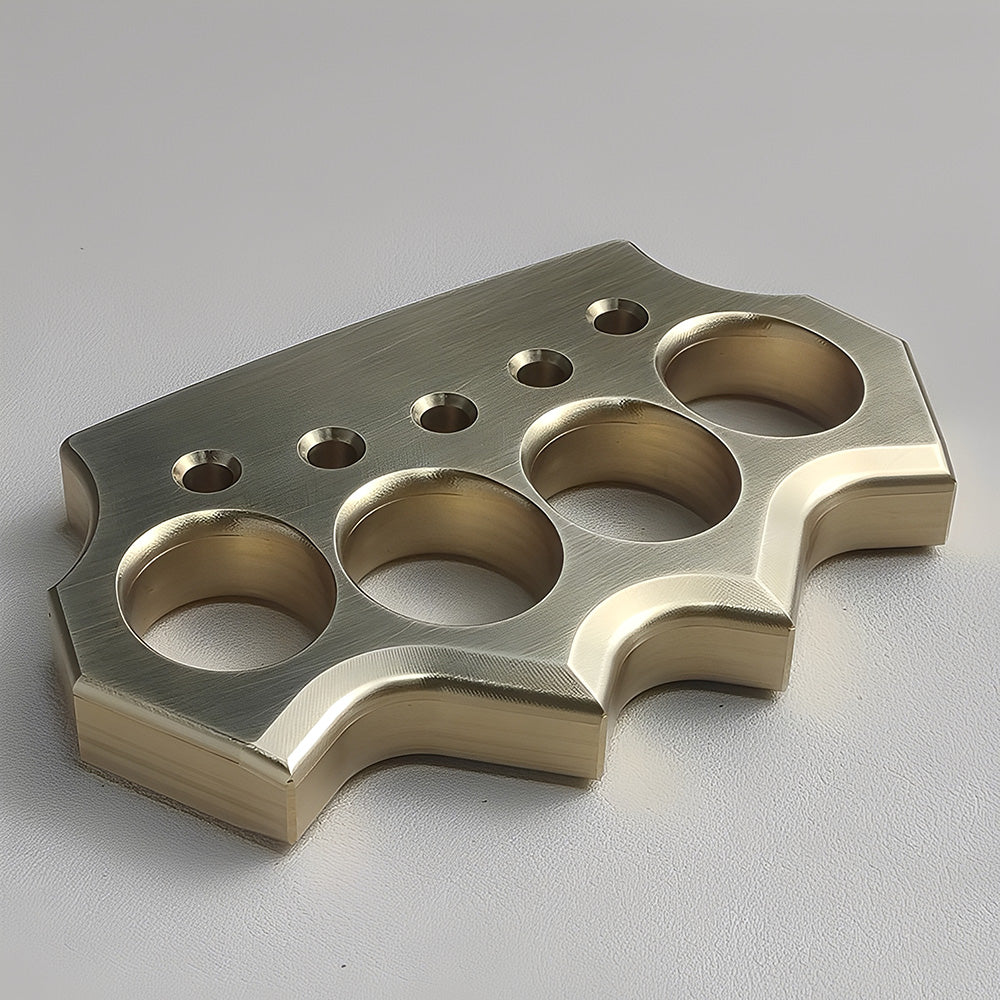 H-59 Brass Ultra-Thick 15mm Four Finger Knuckle - Premium CNC 560g