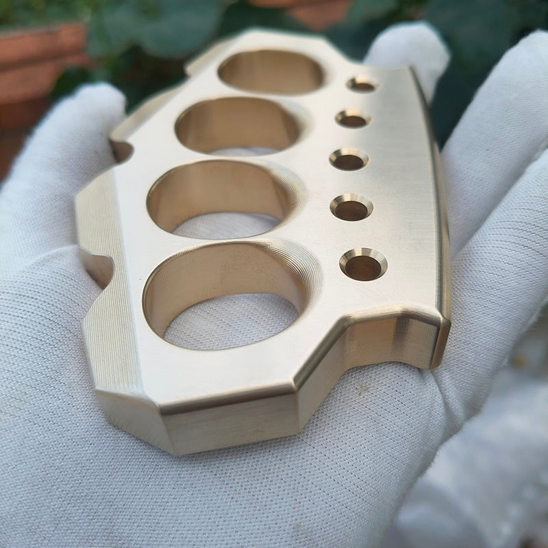 H-59 Brass Ultra-Thick 15mm Four Finger Knuckle - Premium CNC 560g