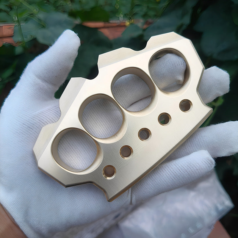 H-59 Brass Ultra-Thick 15mm Four Finger Knuckle - Premium CNC 560g