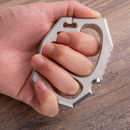 440C Stainless Steel Four Finger Knuckle with Copper Inlay - 15mm Heavy Duty EDC