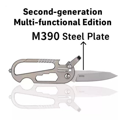 EdgeKey Titanium Multi-Function Keychain Knife | M390 or 8Cr13MoV Steel