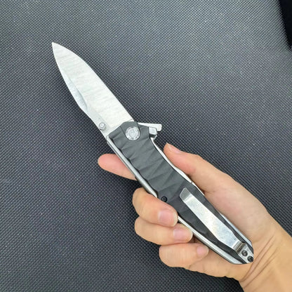 Folding Knife Stainless Steel Ergonomic Handle Compact EDC Outdoor Camping Utility