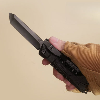MultiVex 14-in-1 Tactical Multi-Tool EDC Knife - All-Steel Compact with 14 Essential Functions