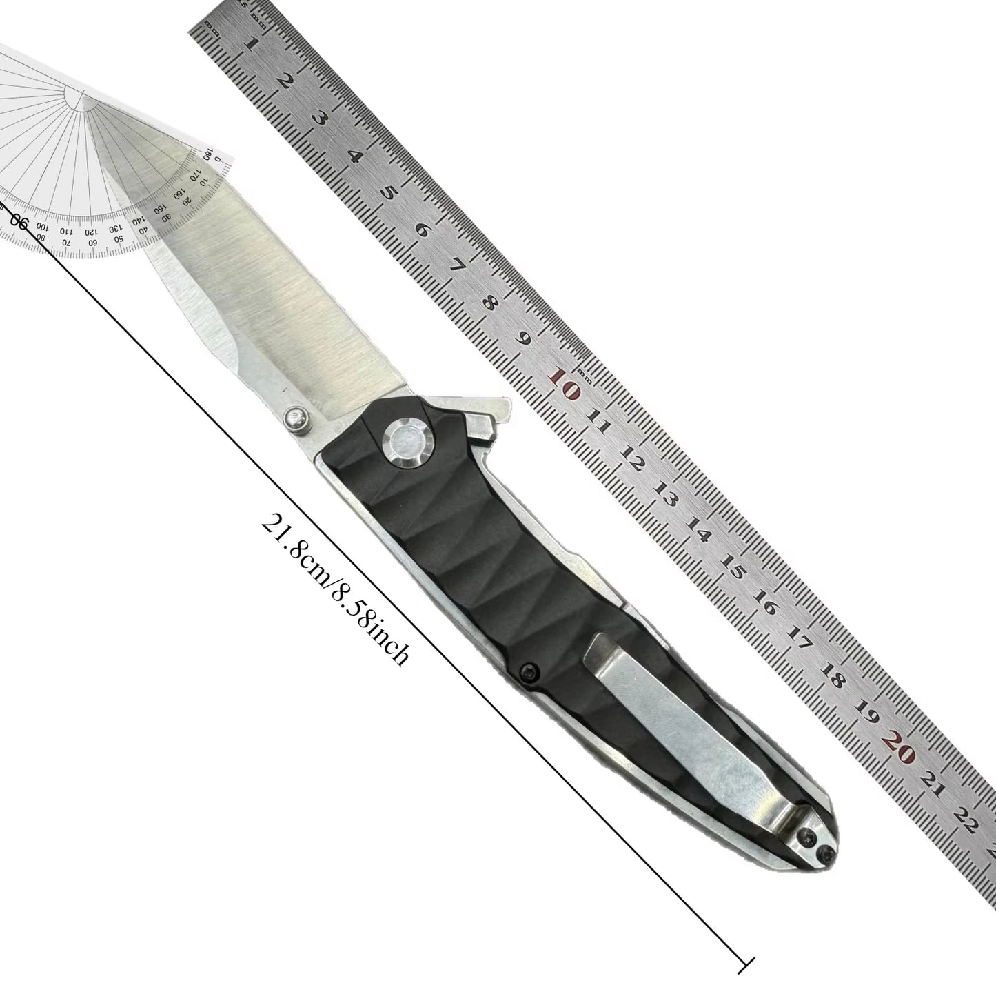 Folding Knife Stainless Steel Ergonomic Handle Compact EDC Outdoor Camping Utility