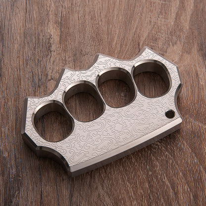 304 Stainless Steel Black Wukong Knuckle - Chinese Traditional Engraving 15mm