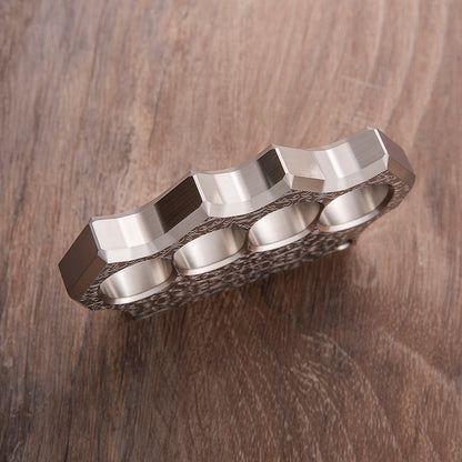 304 Stainless Steel Black Wukong Knuckle - Chinese Traditional Engraving 15mm