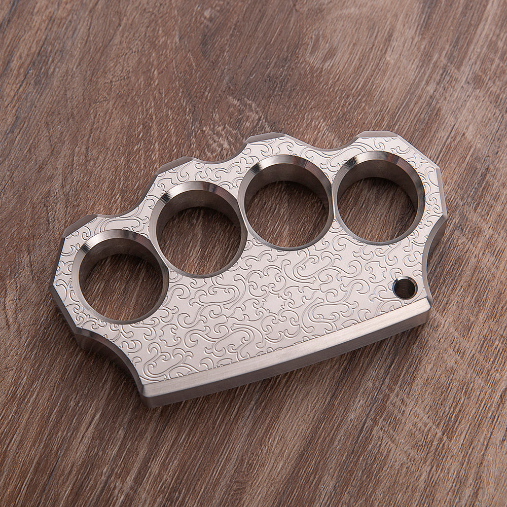 304 Stainless Steel Black Wukong Knuckle - Chinese Traditional Engraving 15mm