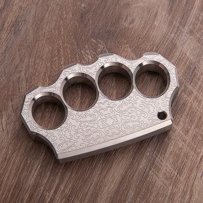 304 Stainless Steel Black Wukong Knuckle - Chinese Traditional Engraving 15mm