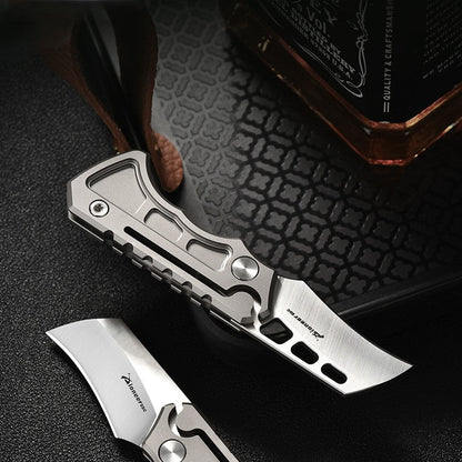 Titan Claw Mini EDC Folding Knife - 14C28N Steel & GR5 Titanium Handle