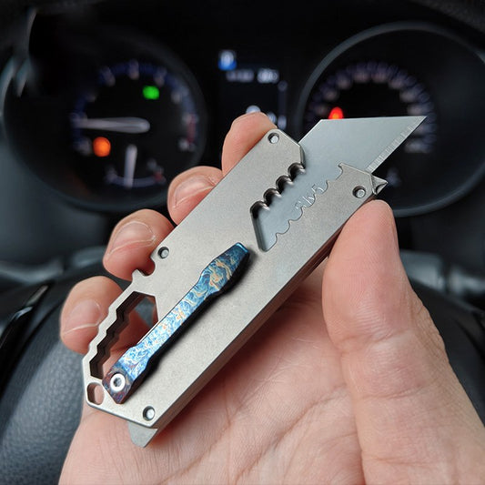 Wasp-Sting Tactical Knife | TC4 Titanium Quick-Change Blade | Multi-Tool EDC