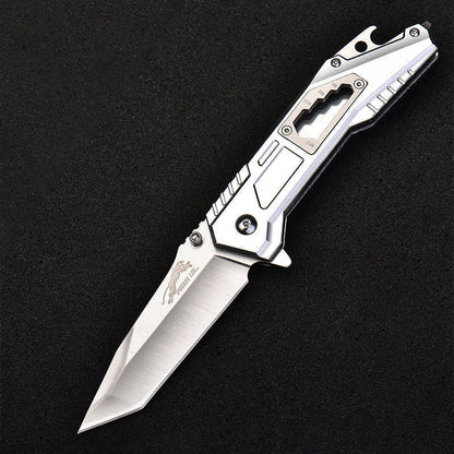 Leopard's Edge Stainless Steel Multipurpose Pocket Knife - Ergonomic Design EDC