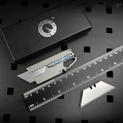 Wasp-Sting Tactical Knife | TC4 Titanium Quick-Change Blade | Multi-Tool EDC