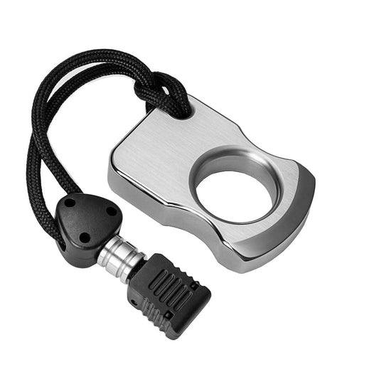 304 Stainless Steel Single Finger Knuckle Ring - Brushed EDC Self Defense