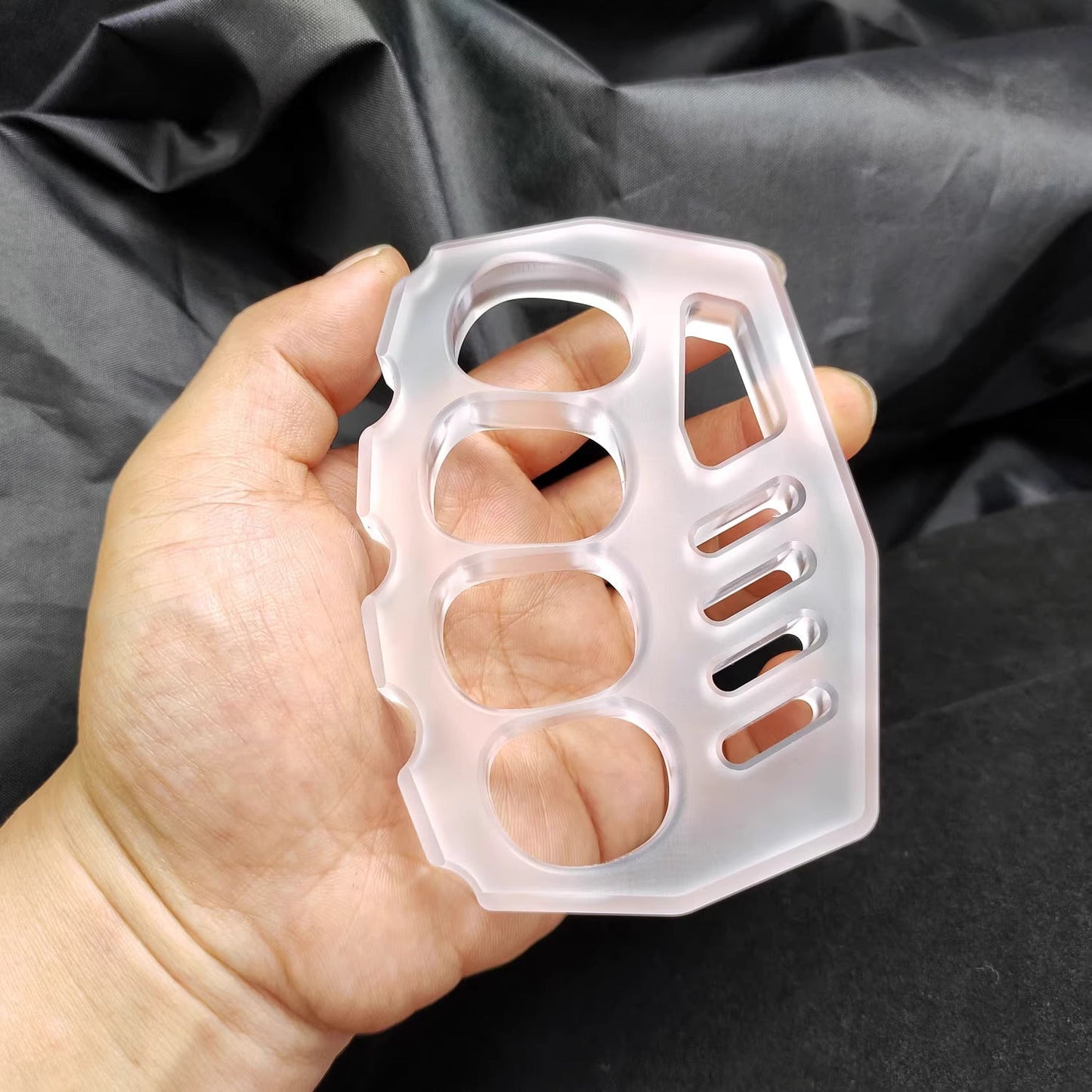 PVC Plastic Knuckles - Four Finger 14mm Ultra Thick Non-Metal Lightweight