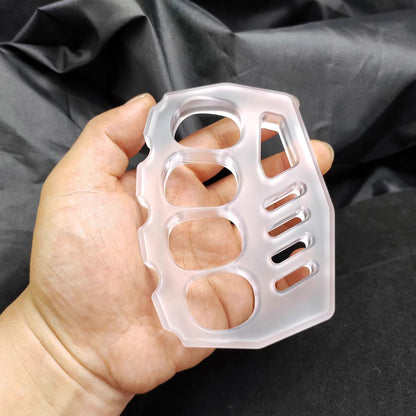 PVC Plastic Knuckles - Four Finger 14mm Ultra Thick Non-Metal Lightweight