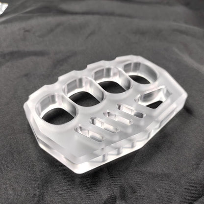 PVC Plastic Knuckles - Four Finger 14mm Ultra Thick Non-Metal Lightweight