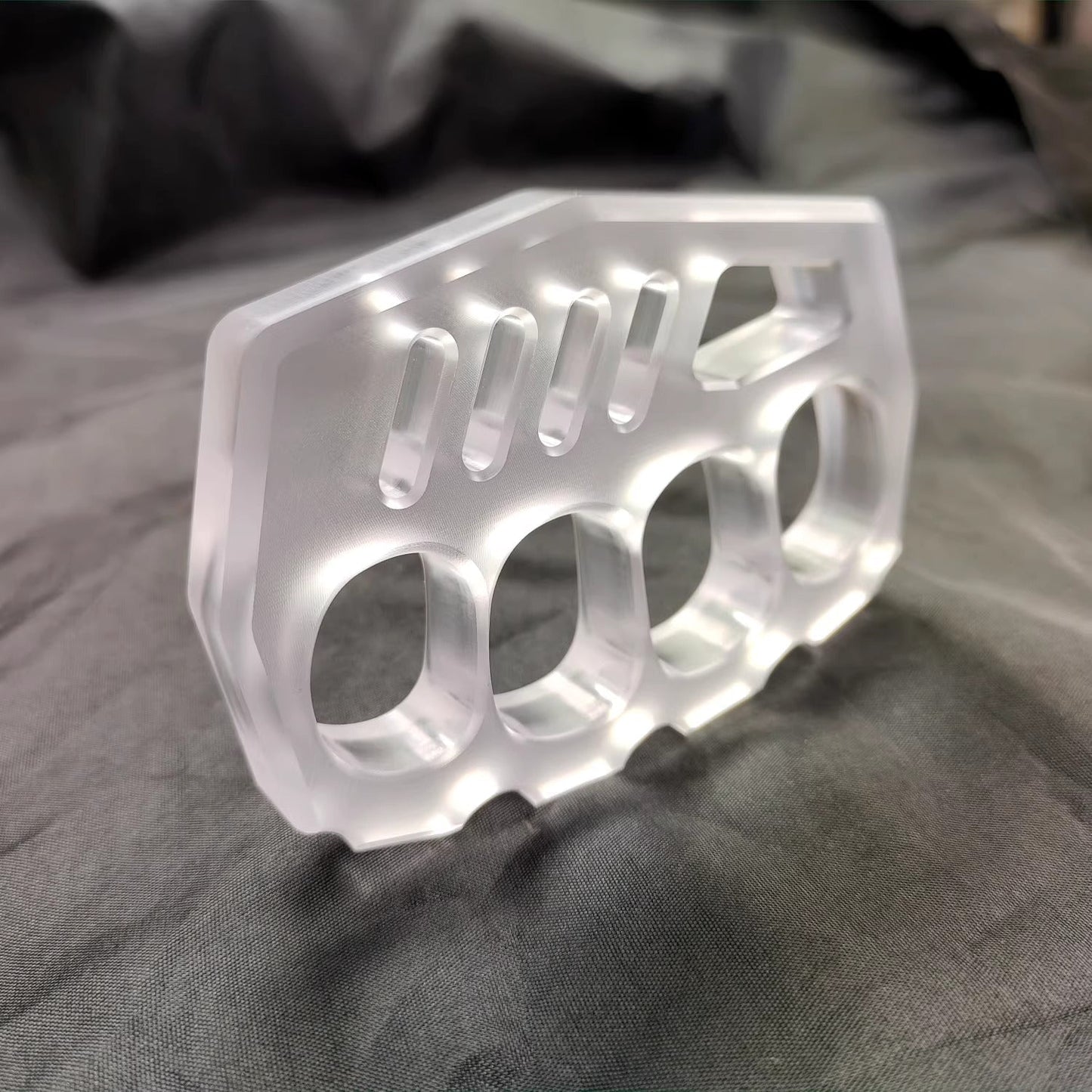 PVC Plastic Knuckles - Four Finger 14mm Ultra Thick Non-Metal Lightweight