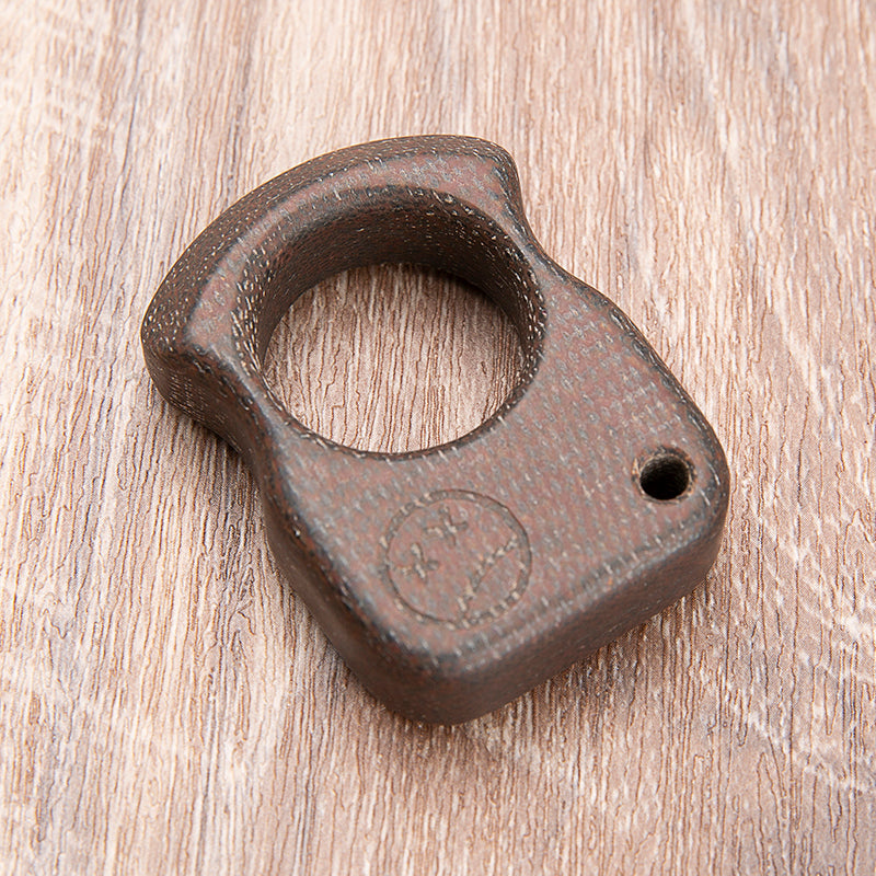 Micarta Single Finger Ring - 15mm Ultra Thick Coarse Textured Non-Metal
