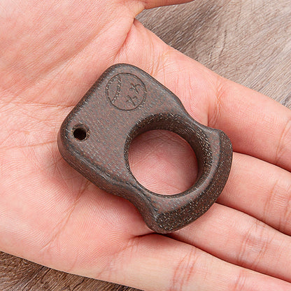 Micarta Single Finger Ring - 15mm Ultra Thick Coarse Textured Non-Metal