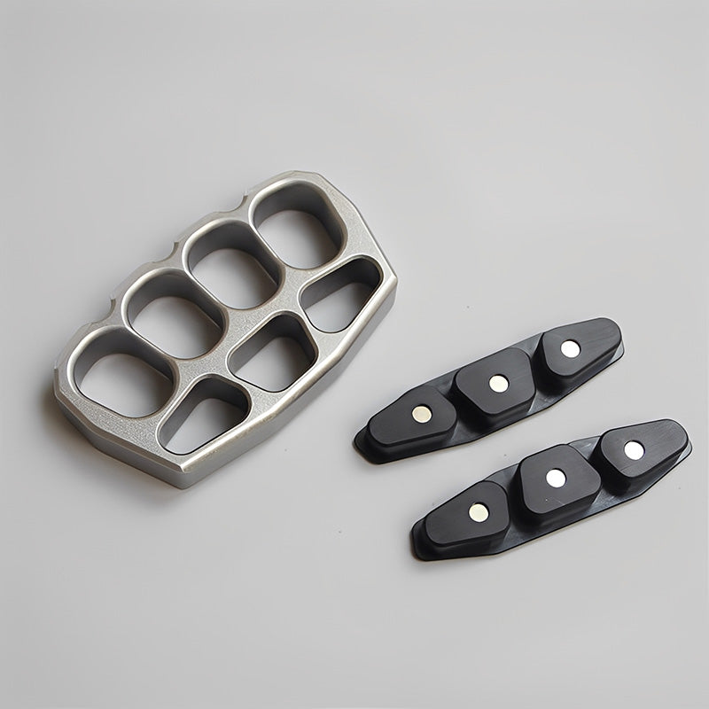 304 Stainless Steel Four Finger Knuckles - 23mm Ultra-Thick with Magnetic Pad