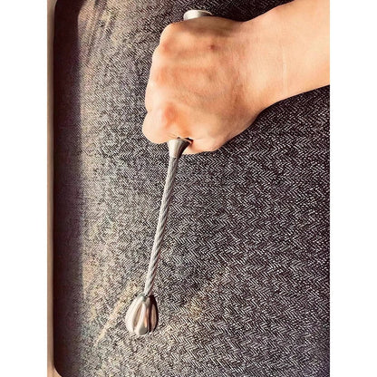 Tactical Self Defense Whip - Stainless Steel Hammer Head & Steel Cable