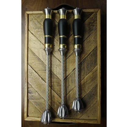 Tactical Self Defense Whip - Stainless Steel Hammer Head & Steel Cable