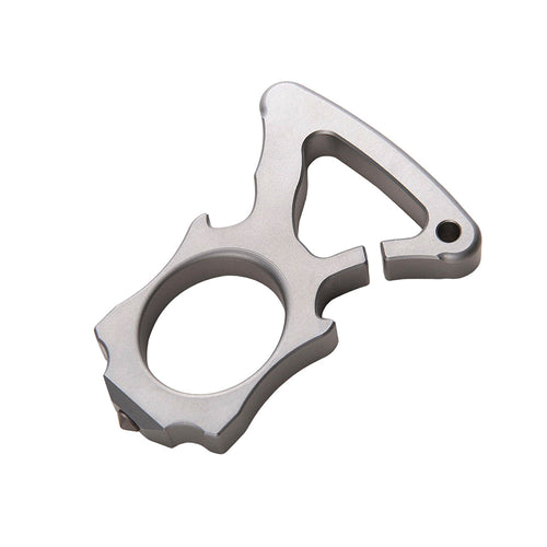 Stainless Steel Single Finger Ring - 10mm Thick Bottle Opener Detachable Tip