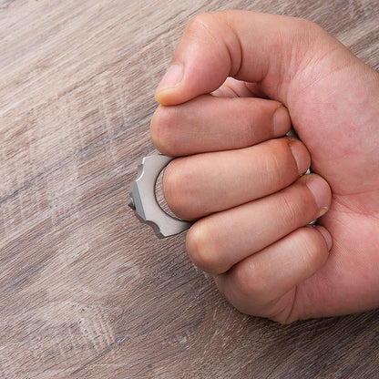 Stainless Steel Single Finger Ring - 10mm Thick Bottle Opener Detachable Tip