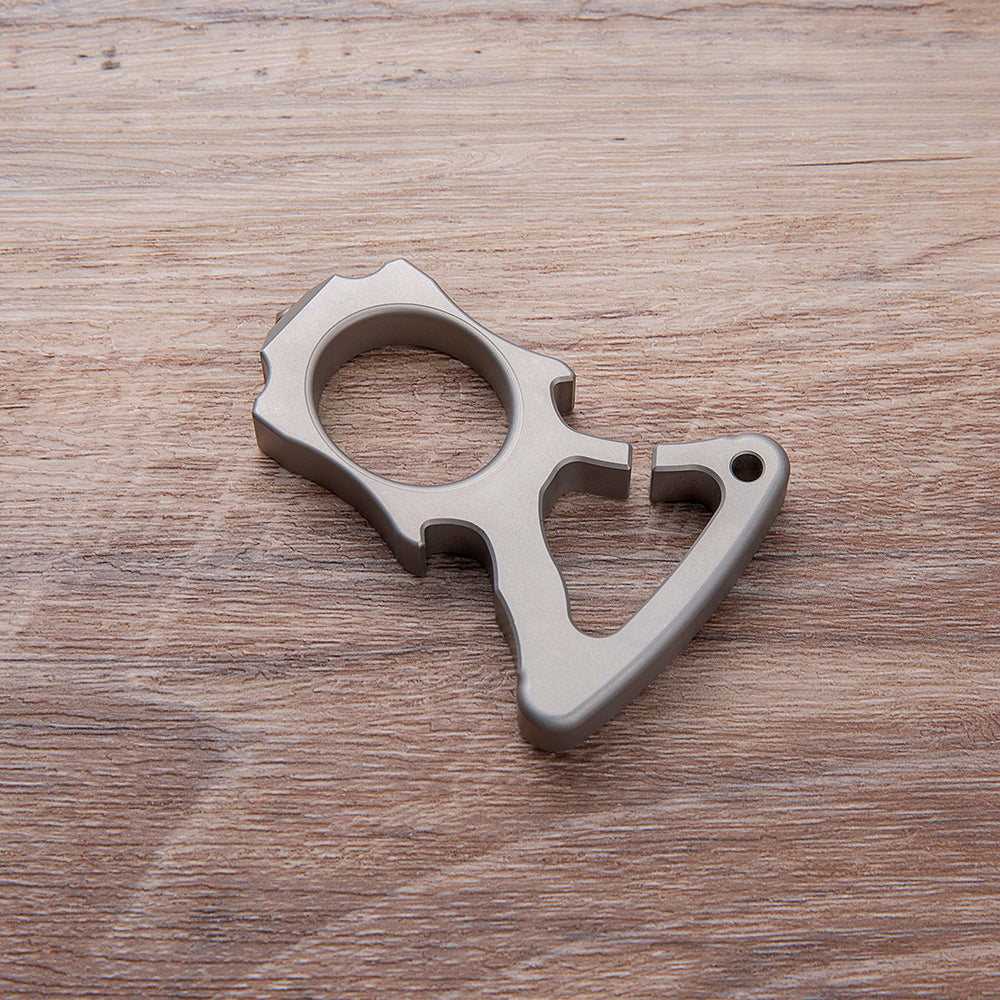 Stainless Steel Single Finger Ring - 10mm Thick Bottle Opener Detachable Tip
