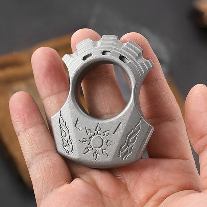 Zinc Alloy Apollo Sun God Single Finger Knuckle - Greek Mythology Engraved EDC