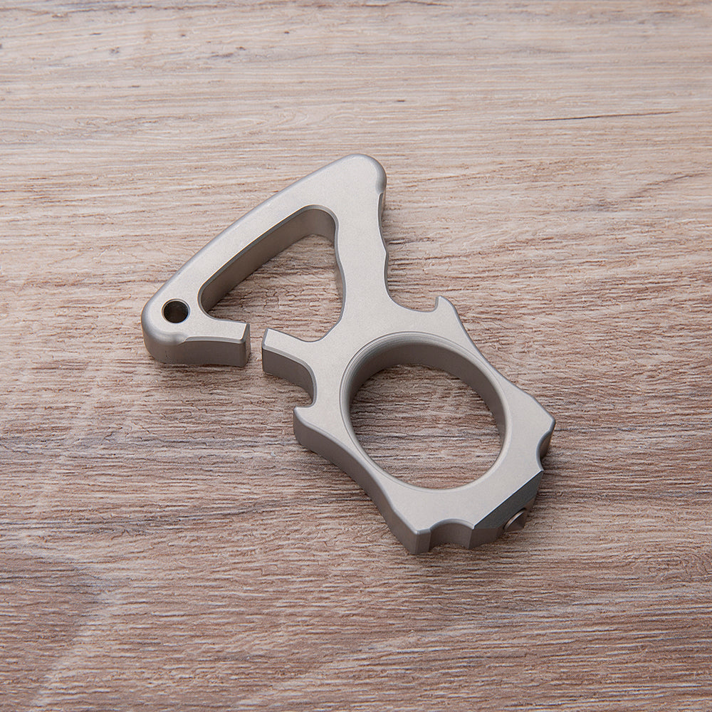 Stainless Steel Single Finger Ring - 10mm Thick Bottle Opener Detachable Tip