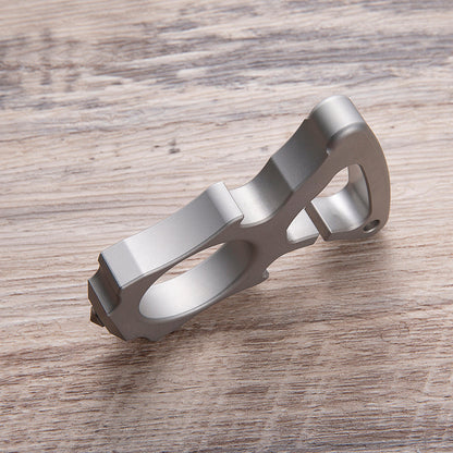 Stainless Steel Single Finger Ring - 10mm Thick Bottle Opener Detachable Tip