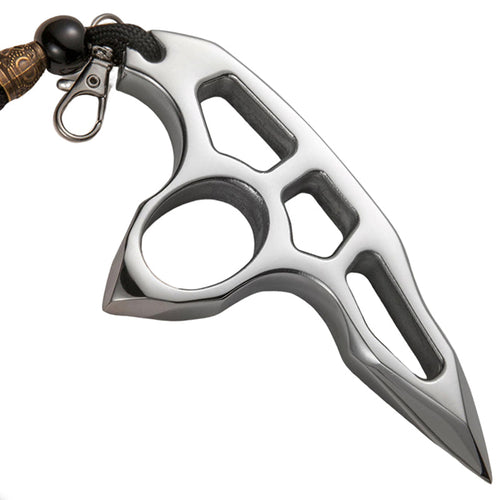 304 Stainless Steel Dual Spike Single Finger Knuckle - Mirror Polished 14mm