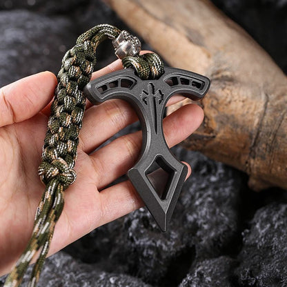 Zinc Alloy Single Spiked Ring - 10mm Thick Keychain EDC Self Defense