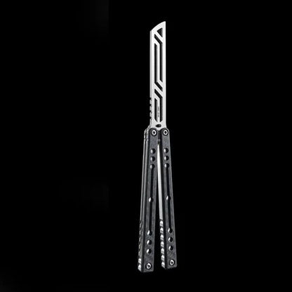 Nautilus V2 Balisong Trainer - Armed Shark 7075 Aluminum G10 Carbon Fiber Butterfly Knife