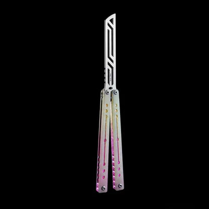 Nautilus V2 Balisong Trainer - Armed Shark 7075 Aluminum G10 Carbon Fiber Butterfly Knife
