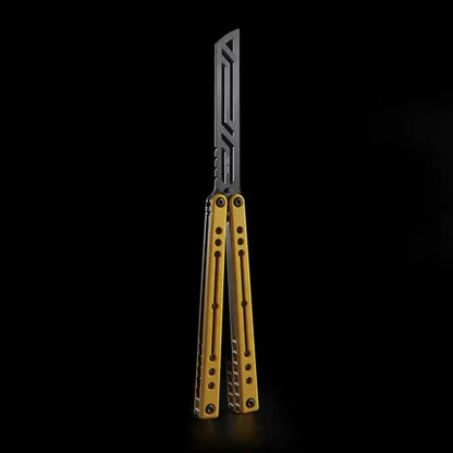 Nautilus V2 Balisong Trainer - Armed Shark 7075 Aluminum G10 Carbon Fiber Butterfly Knife