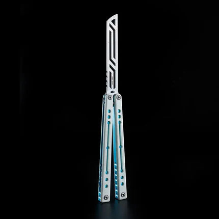 Nautilus V2 Balisong Trainer - Armed Shark 7075 Aluminum G10 Carbon Fiber Butterfly Knife