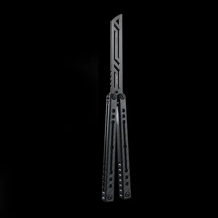 Nautilus V2 Balisong Trainer - Armed Shark 7075 Aluminum G10 Carbon Fiber Butterfly Knife