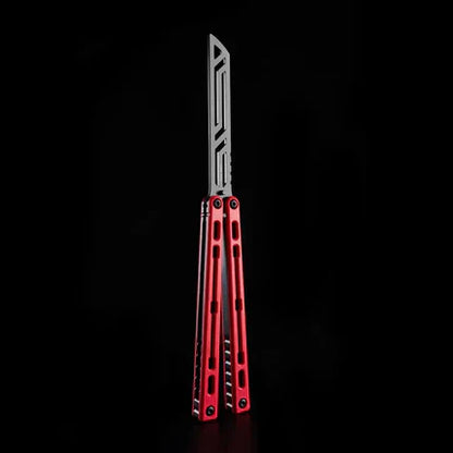 Nautilus V2 Balisong Trainer - Armed Shark 7075 Aluminum G10 Carbon Fiber Butterfly Knife