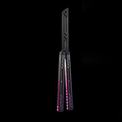 Nautilus V2 Balisong Trainer - Armed Shark 7075 Aluminum G10 Carbon Fiber Butterfly Knife